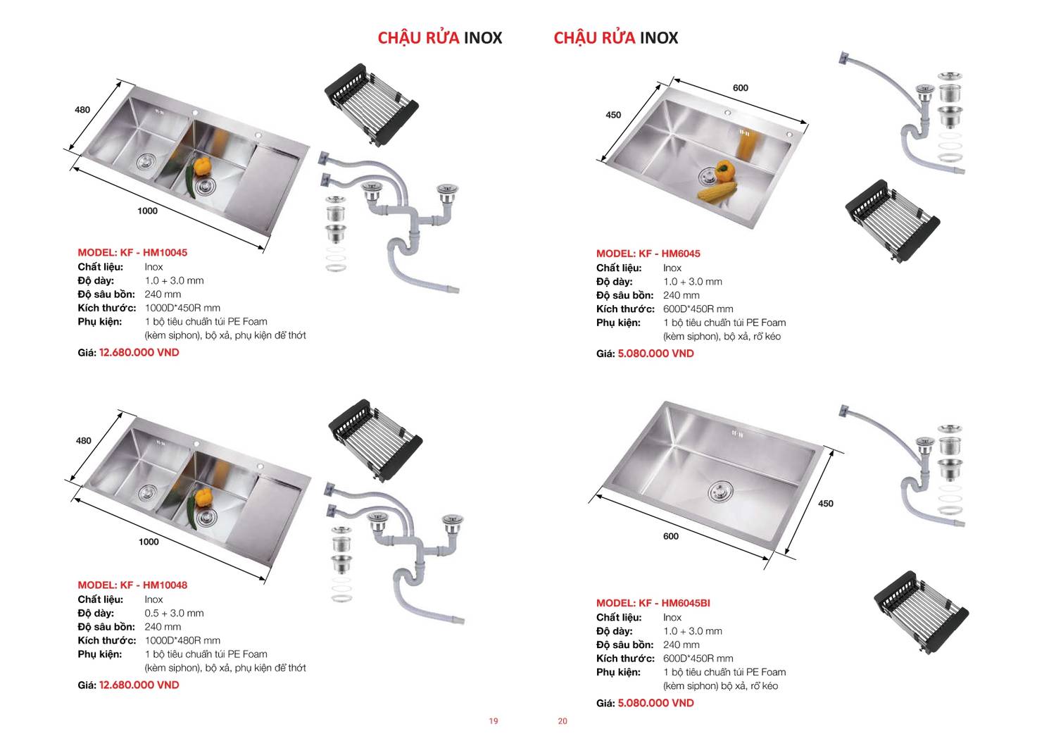 Chậu rửa chén và Vòi rửa chén KAFF Bảng giá và Catalogue mới nhất 2024 /Page 10